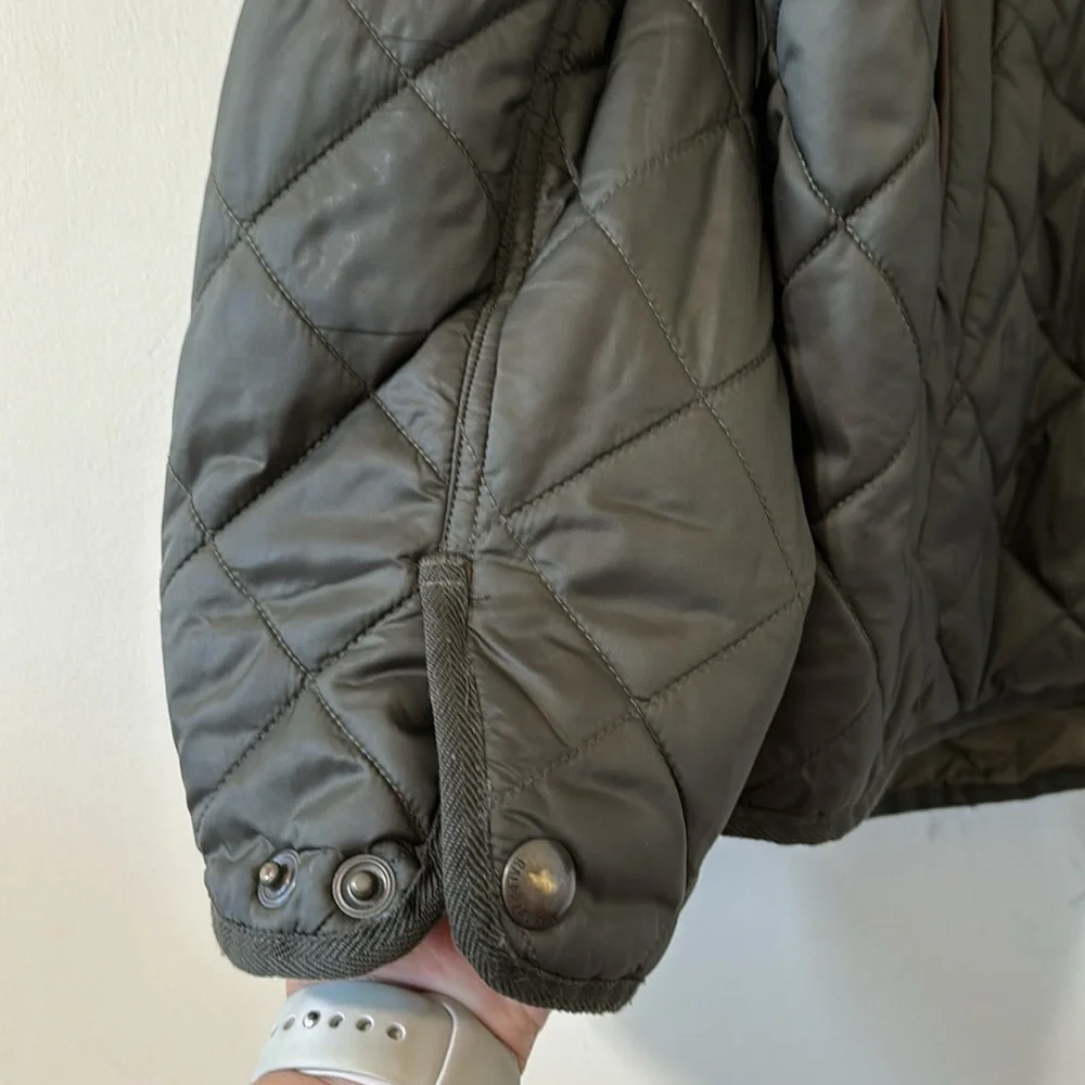 Polo Ralph Lauren Vintage Men’s Quilted Riding Barn Coat Bomber Full Zip Jacket - Picture 9 of 13